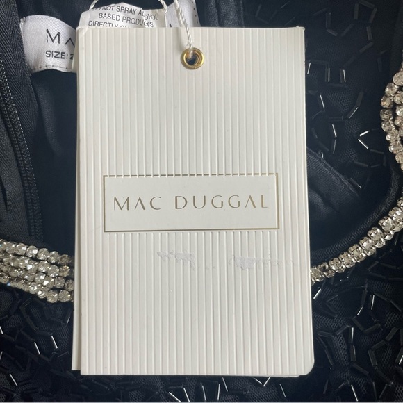 New! Mac Duggal 93742 Jewel Ornate Halter Gown NWT 30686 - Picture 9 of 10